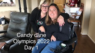 Candy cane Olympics 2022 day 1 fishing for candy canes