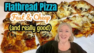 FAST & EASY Oven Baked Flatbread Pizza for 2 to 4