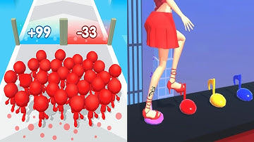 ASMR Tippy Toe VS Count Masters - All Levels Gameplay Android,ios (Part 11)