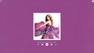 taylor swift - sparks fly (sped up & reverb)