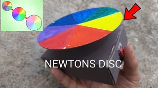 Newtons disc | science project | school project | science experiment | with my 10 fingers