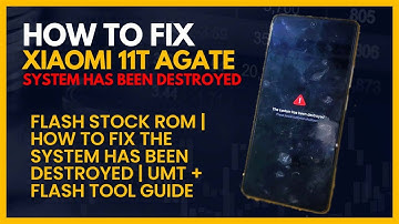 Xiaomi 11T agate Flash Stock ROM | How to Fix the System has been destroyed | UMT + Flash Tool Guide