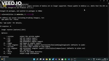 How to install express generator in Windows 10, 11