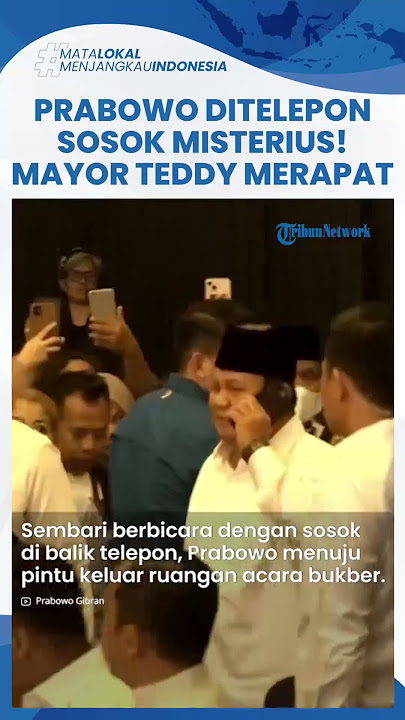 Aksi Mayor Teddy Merapat saat Prabowo Terima Telepon Misterius saat Bukber TKN hingga Keluar Lokasi