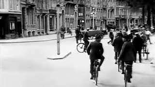 1926: Rijtoer door Oud Amsterdam, met o.a. Stadhouderskade, Rembrandtplein  oude filmbeelden