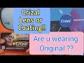 cheating in Crizal/essilor lens/Original vs duplicate/check crizal lenses authenticity