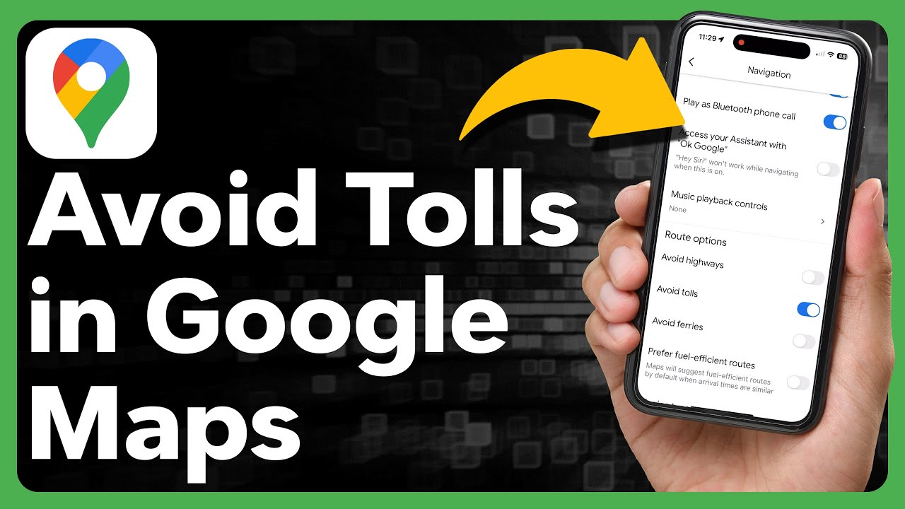 How To Avoid Tolls In Google Maps YouTube