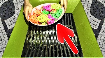 Shredding hard and soft things with shredder machine, oddly satisfying, relaxing videos #3
