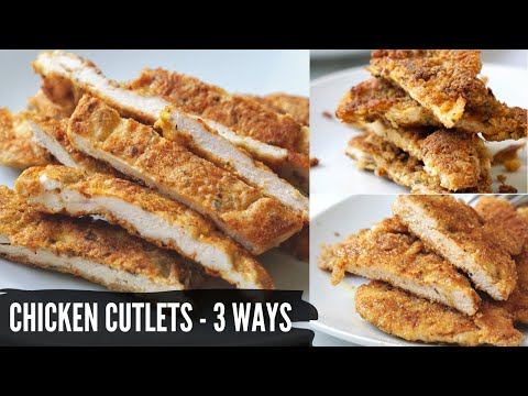 Chicken cutlet (3 ways) Gluten Free, Keto & Without Egg