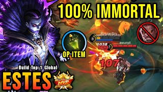 MVP Plays!! Estes New OP Build 100% IMMORTAL!! - Build Top 1 Global Estes ~ MLBB