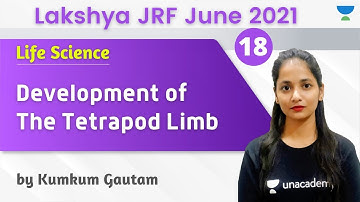 04:00 PM - Lakshya JRF June 2021 | Life Science by Kumkum Gautam | Development of The Tetrapod Limb