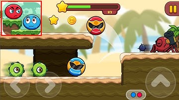 Ball Red Blue 2 - Huggy Friend Speedrun- Gameplay Walkthrough Part 1 all levels Solution Android IOS