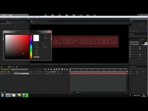 CZTUTORIÁL – After Effects 038 – Transformers 3 trailer titles