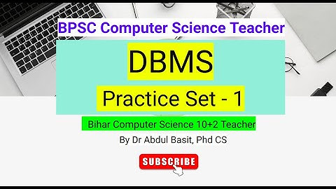 Oefenset Database Management Systemen - 1 | BPSC Docent Computerwetenschappen | Stet Computerwete...