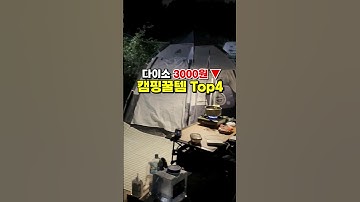다이소 3000원 이하 캠핑꿀템 TOP4‼️