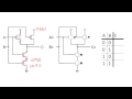 Building logic gates from MOSFET transistors