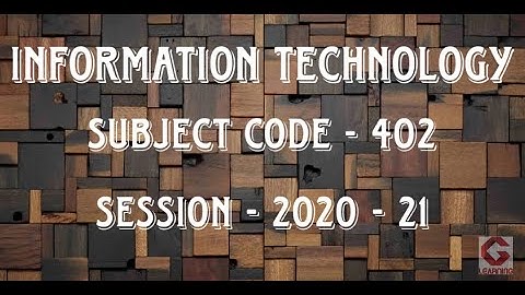 Class 10 Information Technology IT CBSE Syllabus details 2020 - 21 in English