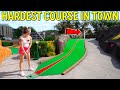 This mini golf course is ridiculously challenging