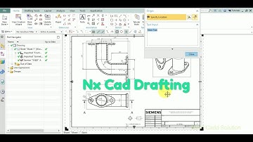 Simple Nx Cad Drafting ( Drawing ) Tutorial | Tamil | --02
