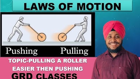 PHYSICS 11 | CH 4 | TOPIC-PULLING A ROLLER EASIER THAN TO PUSH IT