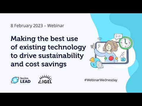 Using existing technology to drive sustainability and cost savings (IGEL) - 08/02/2023