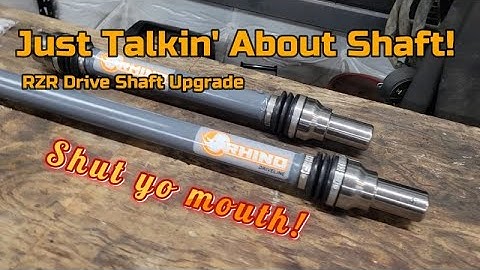SATV Rhino CV Joint Drive Shaft Install on RZR XP1000