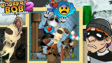 Robbery Bob 2 | Angry Dog Costume Vs Mario Ghost | Part 19