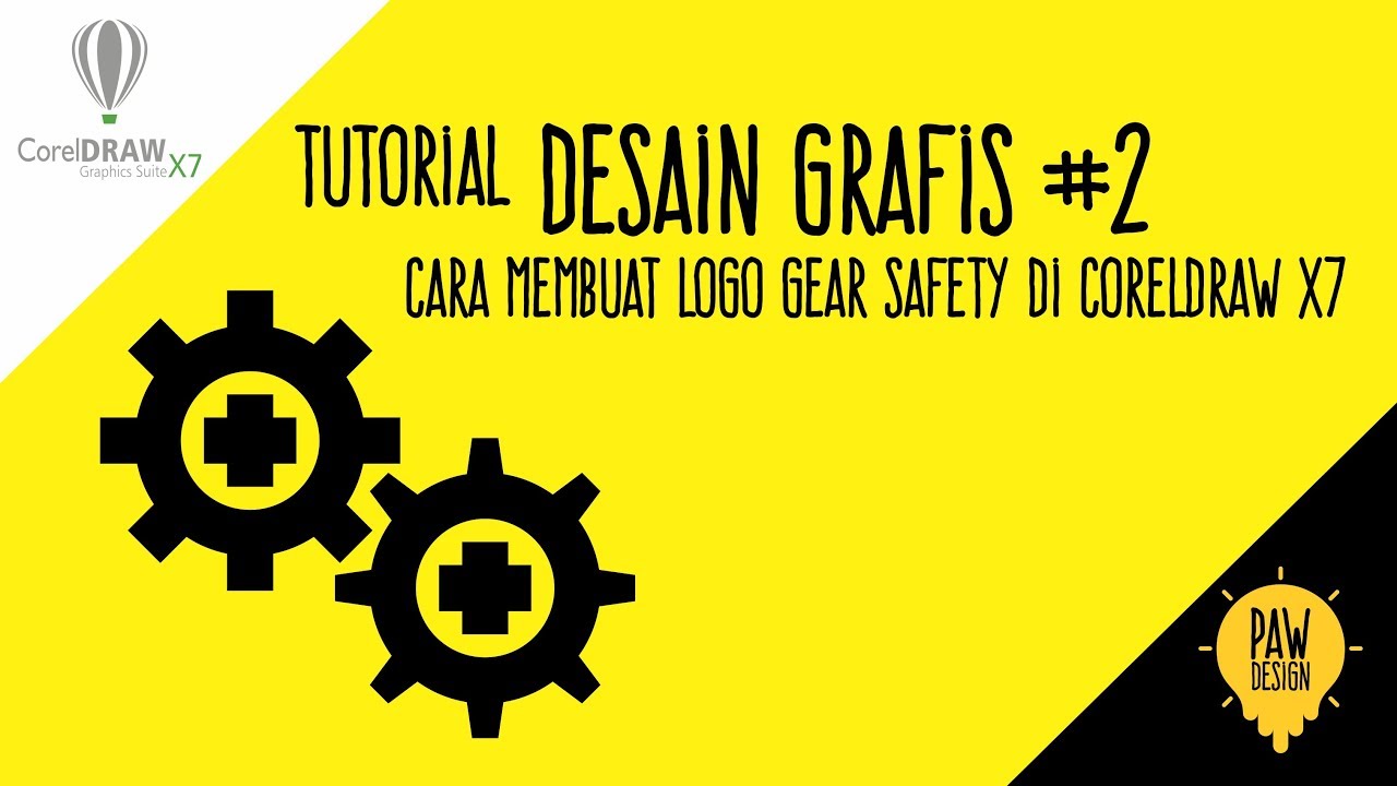  Tutorial Desain grafis CorelDraw  X7 2 Cara membuat gear 