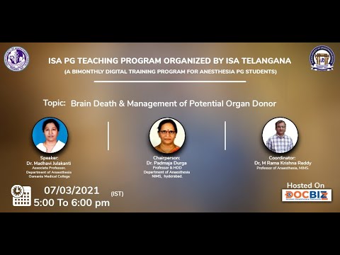 Brain Death and Management Of Potential Organ Donor