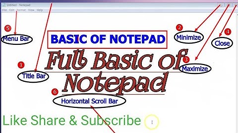 Full Basic of Notepad (1-part) // Notepad me all Options ki jaankari