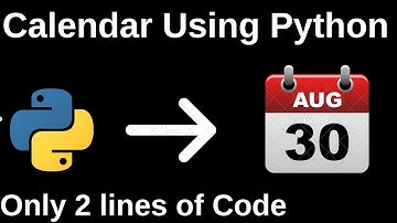 Calendar of a month using Python