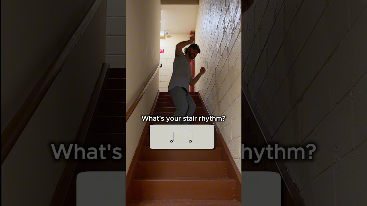 What’s your stair rhythm?😏 #music #musiclesson #learnmusic #rhythm #funny