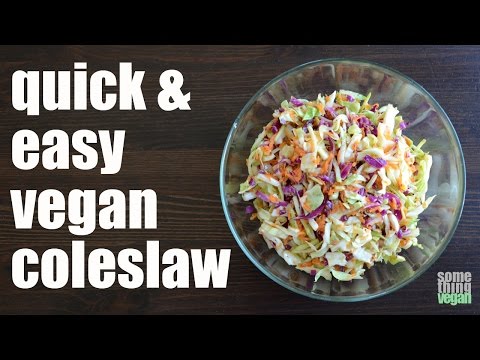 quick and easy coleslaw (vegan & gluten-free) Something Vegan