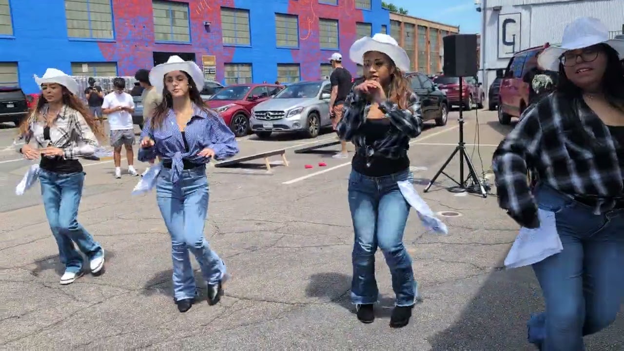 2025-07-19 Folkloric dance, Veronica Robles Cultural Center, ICA Watershed 1 cow girl line dance