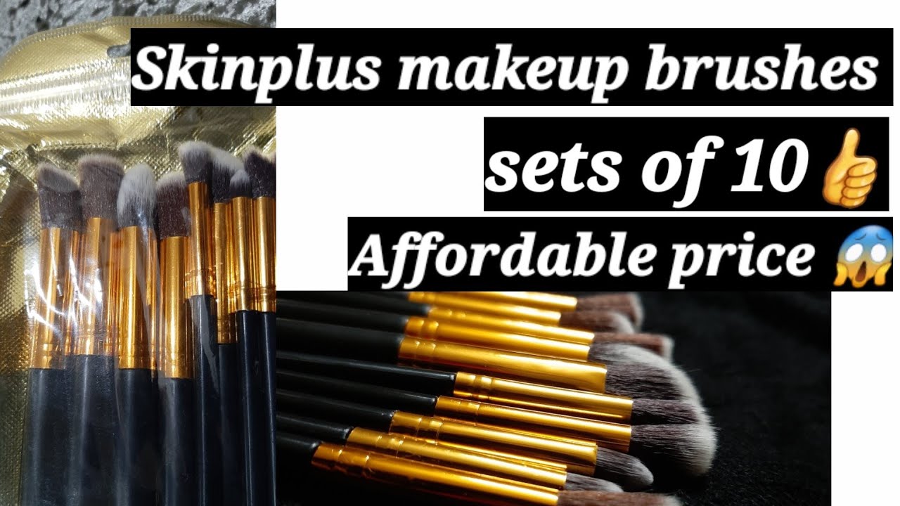 SKINPLUS 10 Pcs Professional Kabuki Foundation Powder brushes || Review
