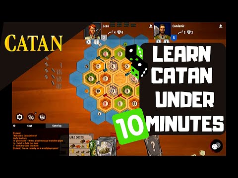 How to play Catan Online - with example under 10 minutes!!