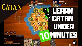 How to play Catan Online - with example under 10 minutes!!