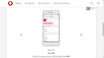 Apple iPhone APN settings for Vodafone UK