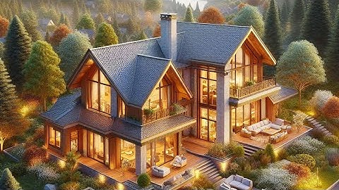 Beautiful AI-Designed Home in the Heart of Nature" #AIHomeDesign #NatureInspired