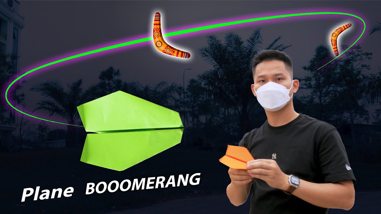 Paper Plane. How to make a paper airplane that works like a boomerang part 13