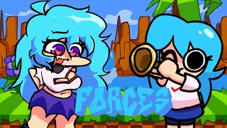 Fnf Forces But Its A Ski And Sky Blue Coverforces But Ski And Sky Blue Sing