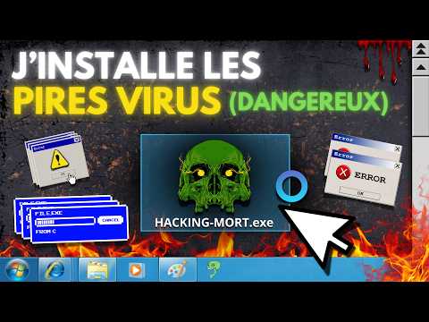 J’ai Installé les 10 VIRUS les Plus Dangereux (Mon PC n’a pas survécu)