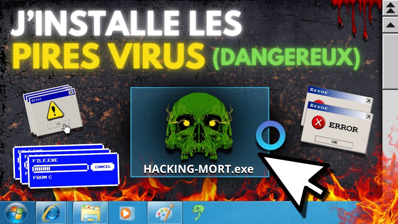 J’ai Installé les 10 VIRUS les Plus Dangereux (Mon PC n’a pas survécu)