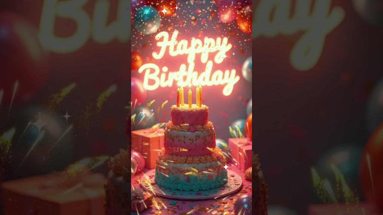 Happy Birthday Song 🎂 | Electro Pop Edition with Synth Energy🎶Happy Birthday To You!🎂