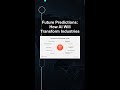 Future Predictions: How AI Will Transform Industries #ai #artificialintelligence #machinelearning