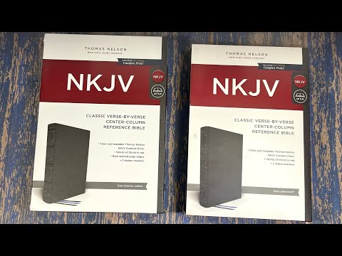 Gray NKJV Center Column Reference Bible