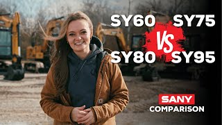 The Difference in SANY Small Excavators: SY60C, SY75C, SY80U, &amp; SY95C Excavators