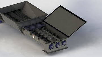 Solidworks Thiết kế lắp Ráp Vít tải than