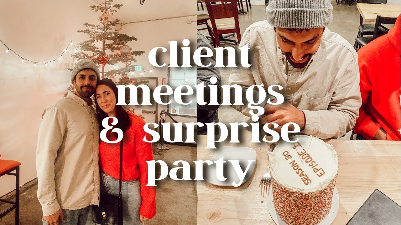 VLOGMAS DAY 17 | Graphic Design Client Meetings and Surprising My Boyfriend