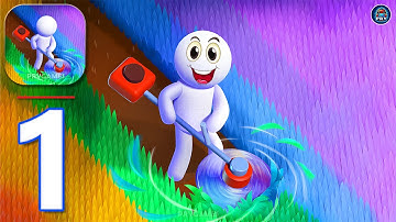 Mow My Lawn - Gameplay Walkthrough Part 1 - Cutting Grass (Android, iOS)